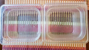 2 x PADELLA CIBO STILE CAMBRO 1/6 GN, PROFONDA 4", TRASLUCIDA EN 631-1 SENZA COPERCHI - Foto 1 di 3