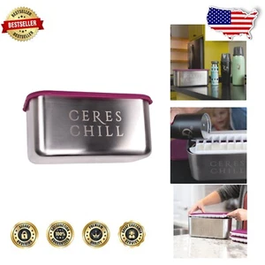 Dishwasher Safe Milkstache Luxe Breast Milk Storage - Stainless Steel & Silicone - Picture 1 of 11