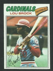 LOU BROCK 1977 TOPPS #355 EX-MT - Imagen 1 de 1