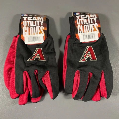 Arizona Diamondbacks MLB Baseball Two Tone Utility Gloves Team Logo - LOT OF 2 Cover