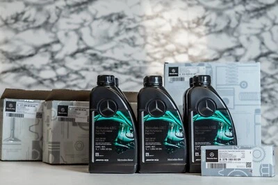 Комплект масляного и воздушного фильтра Mercedes C63 C63s AMG 0W40 OEM подлинный СЕРВИС B 2016-2023 - Изображение 1 из 4