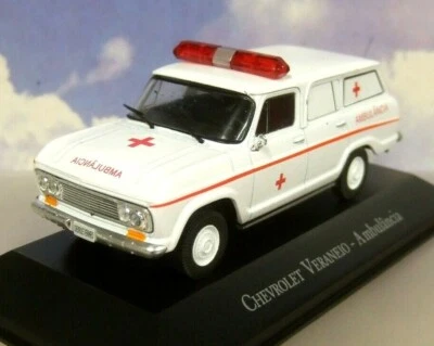 EXCELENTE AMBULANCIA/AMBULANCIA BRASILEÑA CHEVROLET VERANEIO DIECAST 1/43 BRASIL Foto 1 de 3