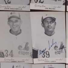 B&W Montreal Expos Players at Jarry Park 1969-1976 postcard photo Lot of 25