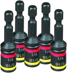 1/4 & 5/16 X 2" Dual-Sided Hex Chuck Driver (Five Pack) MSHC - Picture 1 of 12
