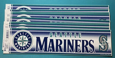 Seattle MARINERS VINYL Bumper Sticker MLB  Wincraft LICENSED MADE IN U.S.A. - Image 1 of 4