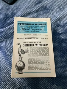 Tottenham Hotspur V Sheffield Wednesday November 17th 1962 - Picture 1 of 7
