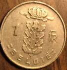 1966 Belgium 1 Franc Coin