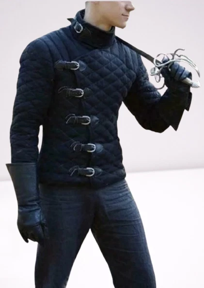 medieval Gambeson cotton jacket thick padded sca armor larp costume coat aketon - Image 1 of 4