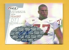 D20146  2001 SAGE Autographs Silver #A24 Willie Howard #363/400
