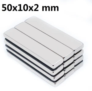 2Pcs 50x10x2mm Neodymium Magnet N35 NdFeB Round Super Powerful Strong*Permanent* - Picture 1 of 3
