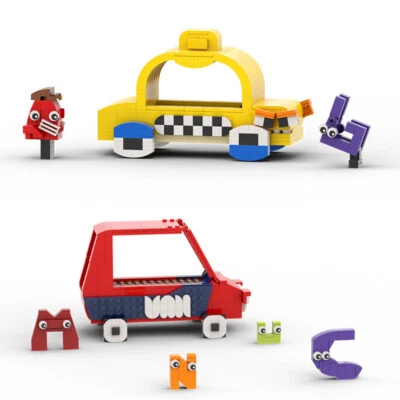 Alphabet Lore Taxi Building Block Toys Kids Enlightenment Assembling christmas - Image 1 of 4