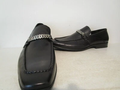 Giovanni Mens Cruz Leather Bit Strap Dress Loafers Black Size 12 M - Image 1 of 4