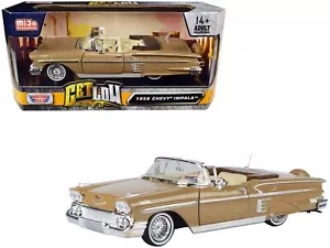 1958 Chevrolet Impala Convertible Lowrider Light Brown with Cream Interior "Get - Picture 1 of 1