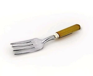 Vintage  Green Bakelite Handled Small Fork- Art Deco #TA-5 - Picture 1 of 7