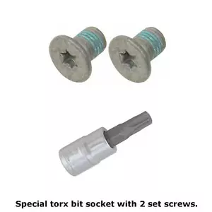 2 Brake Disc TORX Head Mounting Set Screw to Hub Flange & Tool 2000-15 Mercedes - Picture 1 of 3
