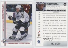 2000-01 ITG Be A Player Memorabilia Ruby /200 Alexander Kharitonov #416