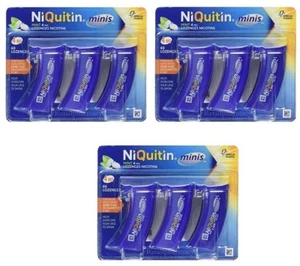 NiQuitin Minis Mint 4mg Lozenges - 60 Mint Lozenges 3 Boxes Expiry 04-2026 - Picture 1 of 1