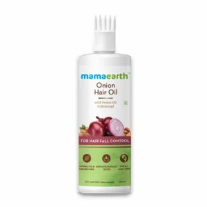 Aceite de cebolla Mamaearth para el crecimiento del cabello y el control de la caída del cabello con redensyl | 250 ml - Imagen 1 de 6
