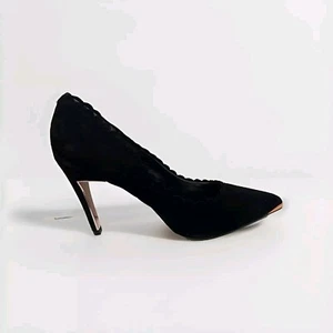 Ted Baker Women Pump, Black Suede 9.5 Medium US Without Box stained from display - Picture 1 of 2