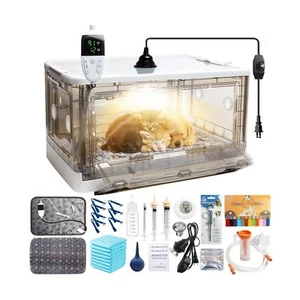 Incubator for Puppies,Kitten Incubator with Heating,Puppy Incubator for Dogs,... - Picture 1 of 8