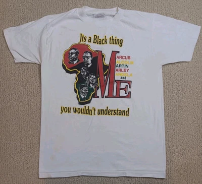 Vtg Malcolm X King Mandela Its A Black Thing You Wouldn't Understand T-Shirt M/L - Изображение 1 из 4