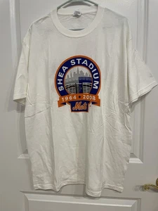 Neu 2008 NY New York Mets letzte Saison Pepsi T-Shirt Launch Shea Stadium XL - Bild 1 von 6
