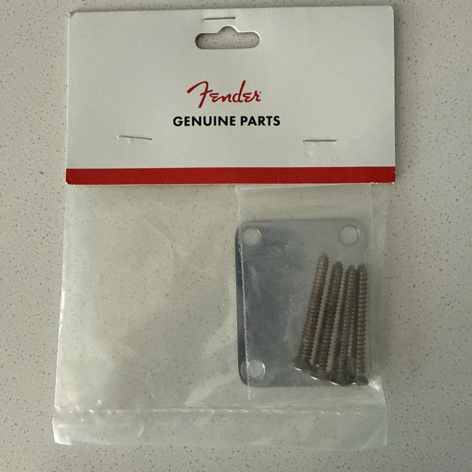 Neck Plate Fender 4 Bolt Chrome Style Road Worn