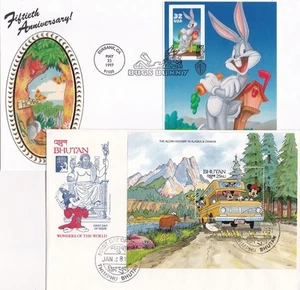 Walt Disney 1980's-90's Selection of 32 illustrated FDC's - Imagen 1 de 17