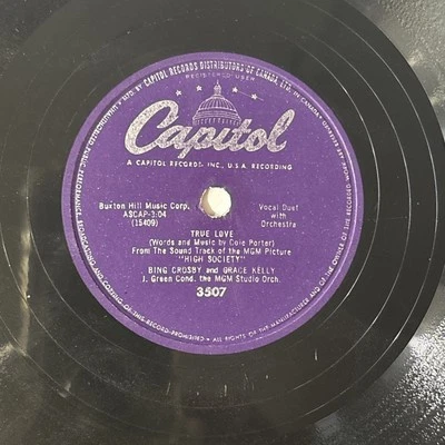Bing Crosby Grace Kelly True Love / Well Did you evah? "High Society" Soundtrack - Image 1 of 2