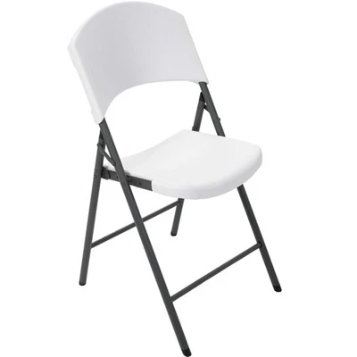 Lifetime Products Contoured Folding Chair, White - Image 1 of 4
