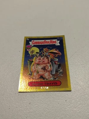 2025 GARBAGE PAIL KIDS 40th ANNIVERSARY GOLD CARD # 57c TRASHY TRAVIS  12/50 - Image 1 of 4
