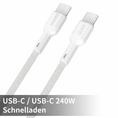 USB C auf USB C Ladekabel 1,2 Typ C Kabel 240W  Schnellladekabel  Samsung Xiaomi - Bild 1 von 4