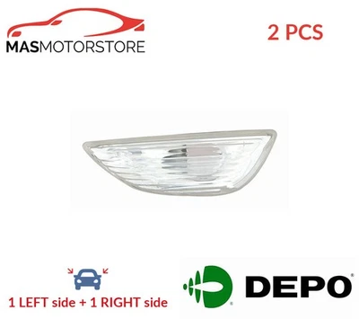 INDICATOR LIGHT BLINKER LAMP PAIR FRONT DEPO 442-1416R-UE 2PCS I NEW - Image 1 of 4