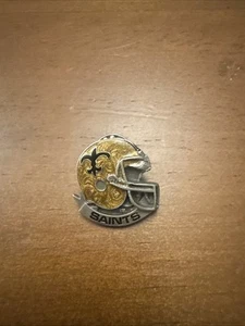 Vintage New Orleans Saints Fine Pewter Helmet Lapel Pin Siskiyou NFL - Picture 1 of 6