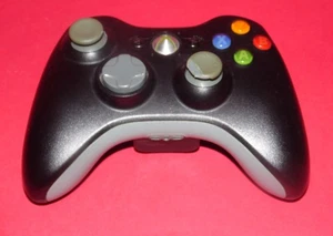 XBOX 360 Wireless Controller * Official Microsoft * Tested / Working * Black * - Picture 1 of 3
