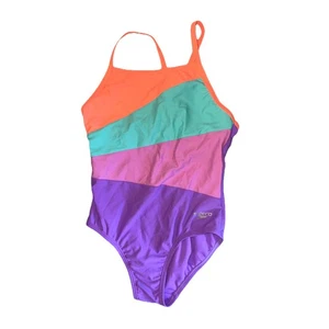 Speedo Girls Size 8 Swimsuit Purple - Picture 1 of 1