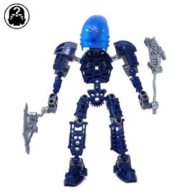 Lego Bionicle - 8602 - Toa Metru Nui - Toa Nokama - Complete Retired Blue Figure