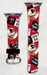 Disney I Love Minnie Mouse Apple Watch Band NEW 38/40/41 & 42/44/45 Valentine’s - Picture 1 of 1