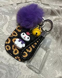 Sanrio Character Kuromi Hello Kitty Keychain 3D Figure Backpack Hand Sanitizer - Picture 1 of 3
