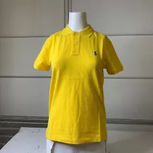 Polo Polo Ralph Lauren Classic Fit Mesh Donna Taglia M Gialla - Foto 1 di 6