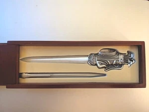 Two-Piece Golf Lovers Desk Gift Set In A RoseWood Gift Box - Picture 1 of 6