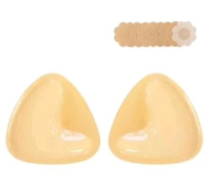 Inserciones adhesivas de doble cara para sujetador copa A-B almohadillas adhesivas medianas para sujetador y cubiertas para pezones Foto 1 de 4