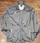 Jordan Brand Nike Dri-Fit Men's Gray Sports Training Full Zip Jacket Xxl
