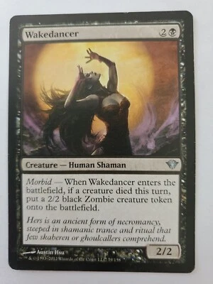 MTG Magic The Gathering Card Wakedancer Creature Human Shaman Black Dark Ascensi - Image 1 of 2