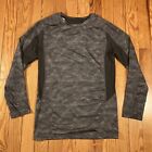 Champion C9 Shirt Boys Large Gray Performance Long Sleeve Pullover Layer Youth