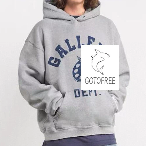 GOTOFREE MEN WOMEN GRAY JUMPER HOODIE GDEPT VINTAGE HOODED PULLOVER SWEATSHIRT - Image 1 of 4