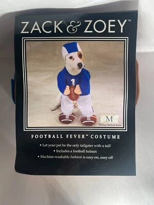 Fantasia de cachorro Football Fever por Zack & Zoey nova Halloween XS–XL touchdown assustador - Imagem 1 de 2