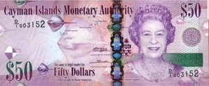 Cayman Islands $50 Uncirculated Banknote. Single $50 QEII Currency Bill Note UNC - Picture 1 of 2