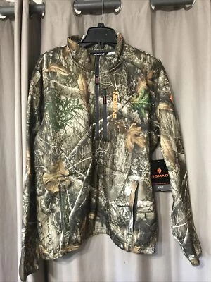 New NOMAD Mens L/S Siaysman 1/4 ZIP  Pullover SHIRT Mossy Oak CAMO L - Image 1 of 4