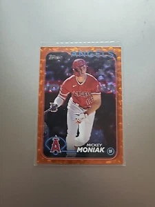 2024 Topps Series 1 Mickey Moniak /299 Orange Foil Angels #74 - Picture 1 of 2